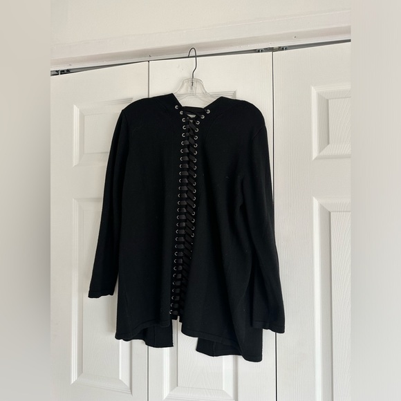 Black knit cardigan - Picture 2 of 4